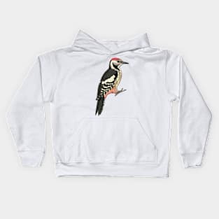 Middle spotted Woodpecker Kids Hoodie